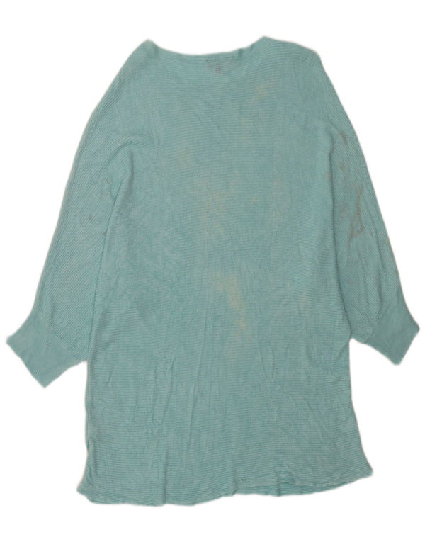 Marks & Spencer Womens Autograph Boat Neck Jumper Sweater UK 18 XL Blue