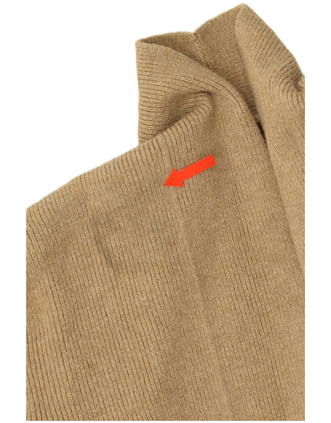 Marks & Spencer Suéter tipo cárdigan abierto para mujer UK 8 Small Viscosa beige