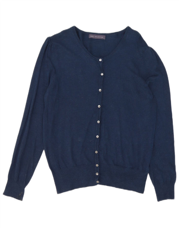Marks & Spencer - Cárdigan para mujer, talla 40, talla mediana, viscosa, color azul marino