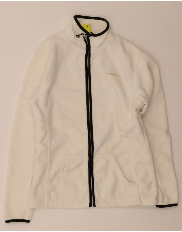 Diadora Chaqueta Polar Mujer UK 44 Mediana Blanco