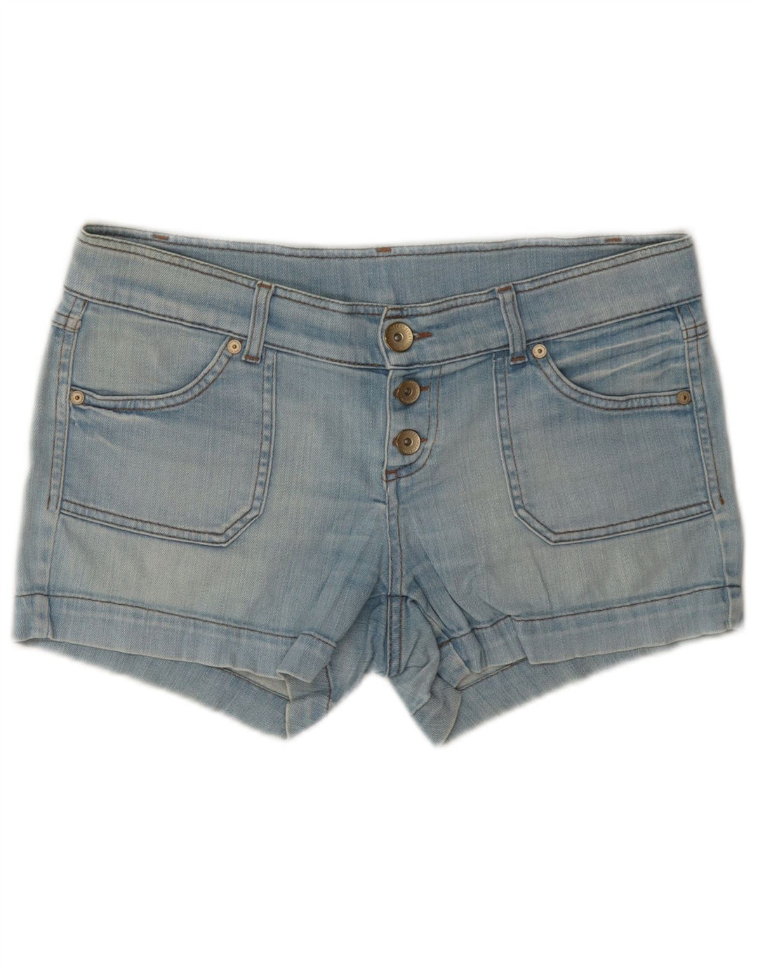 Benetton Shorts Vaqueros Mujer W32 Large Azul