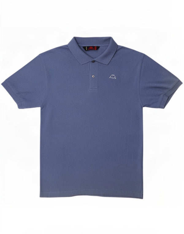 Polo Kappa Hombre Grande Azul Algodón
