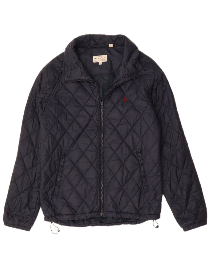 Jack Wills Chaqueta acolchada para hombre UK 38 Medium Azul marino Nylon