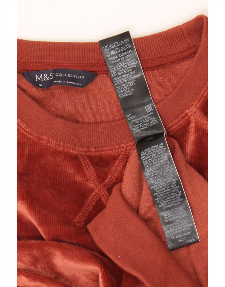 Marks & Spencer - Sudadera de pana para mujer, talla 40, color marrón medio