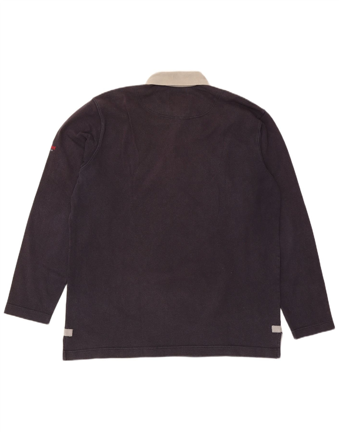 MURPHY & NYE Polo de rugby de manga larga para hombre 2XL Azul marino Algodón