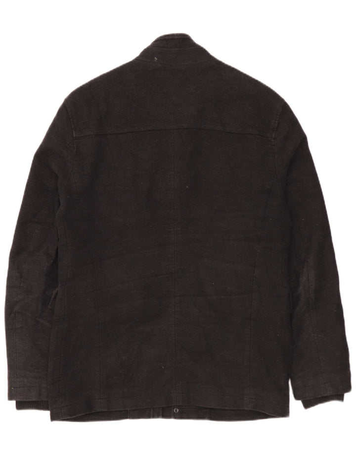Marks & Spencer Abrigo cortavientos para hombre UK 36 Small Algodón negro