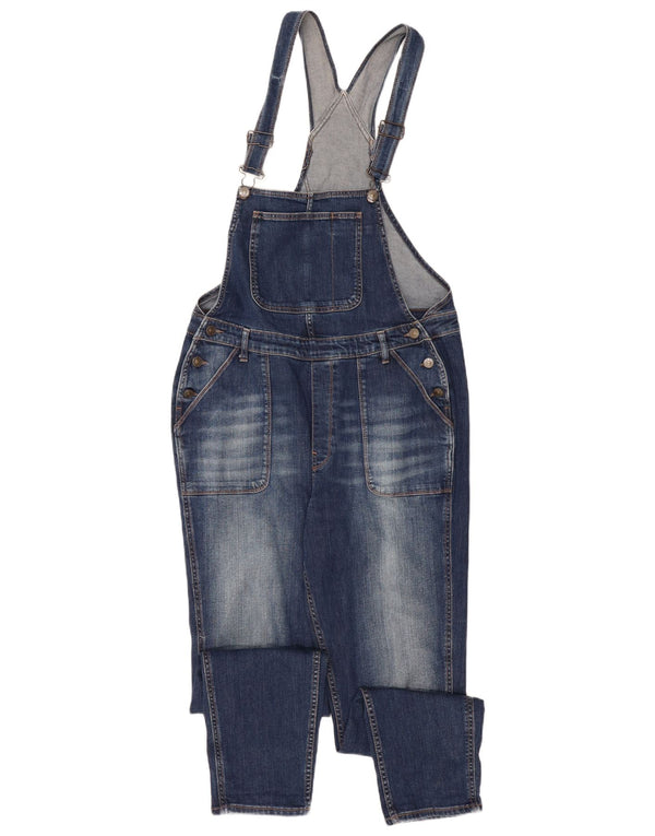 FAT FACE Womens Dungarees Tapered Jeans UK 14 Large W34 L29 Blue Cotton