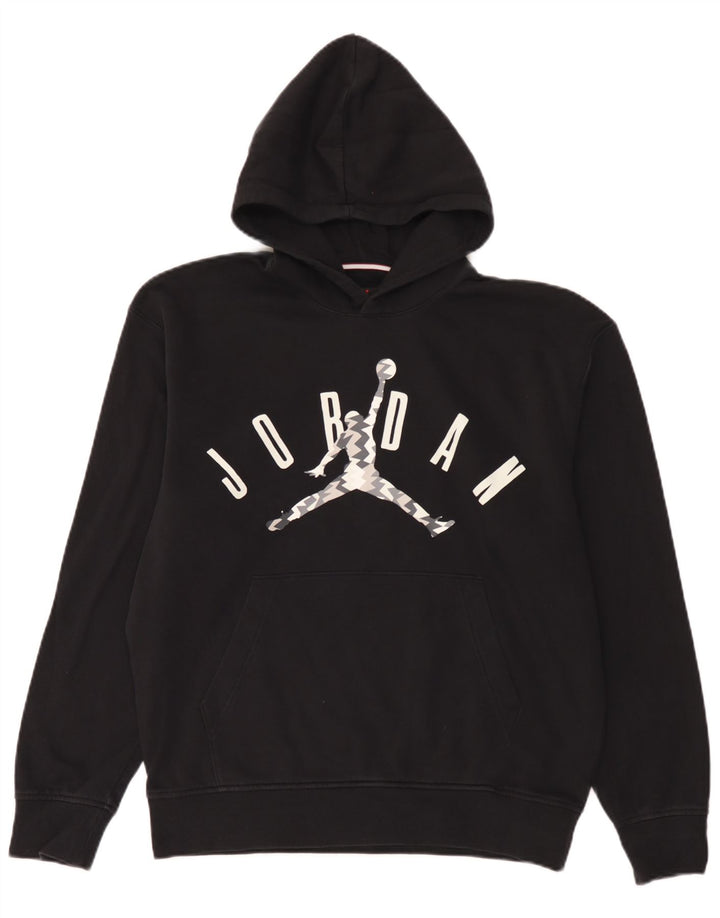 Jordan Hombre Sudadera Con Capucha Gráfica Jersey De Algodón Negro Mediano