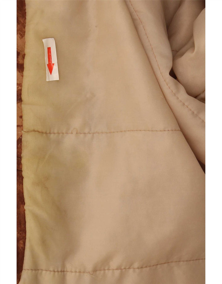 Vintage mujer chaqueta cortavientos de gran tamaño Reino Unido 18 XL camuflaje marrón