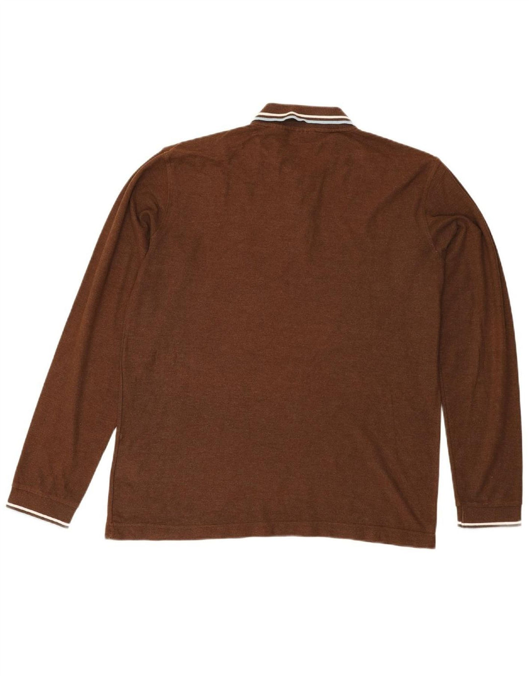 FILA Mens Polo Shirt XL Brown Cotton Vintage Fila and Second-Hand Fila from Messina Hembry 