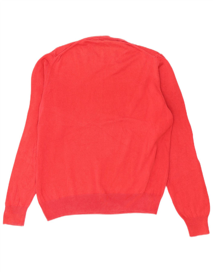 Zara Hombre Jersey De Cuello Redondo Jersey Grande Rojo