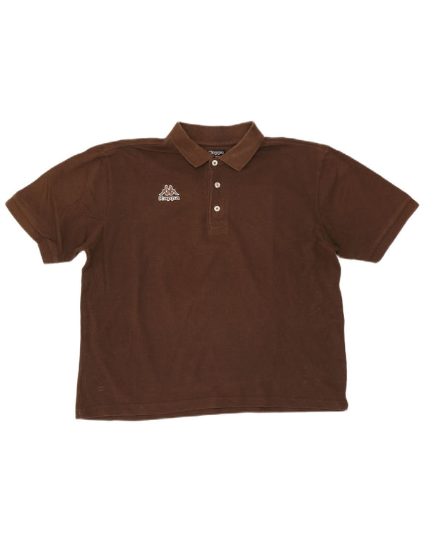 Kappa Polo Hombre XL Algodón Marrón