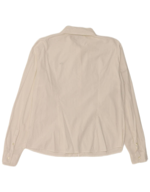 Camisa Lacoste Mujer Talla 44 Grande Blanco