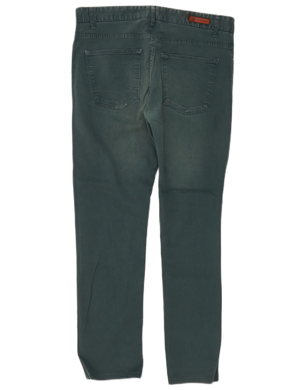 Zara Mens Slim Casual Trousers EU 44 Large W34 L31 Green