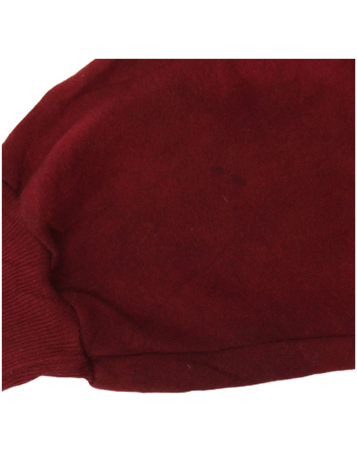 RUSSELL ATHLETIC Hombre Sudadera Jumper Medium Borgoña Tie Dye Algodón