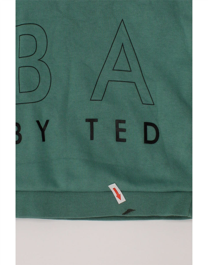Ted Baker Sudadera con gráfico para niños, jersey, 2-3 años, algodón verde