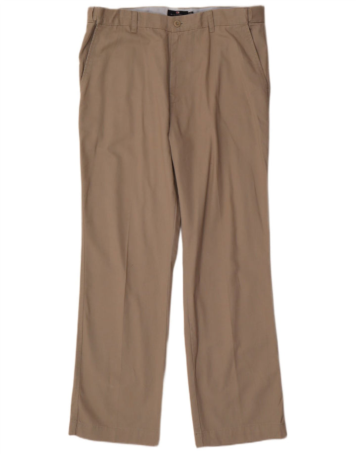 Marks & Spencer Pantalón chino recto azul Harbor para hombre W36 L31 Gris