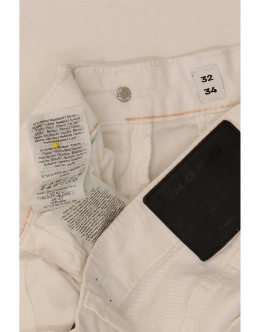 Jack & Jones Vaqueros Slim para Hombre W32 L34 Algodón Blanco