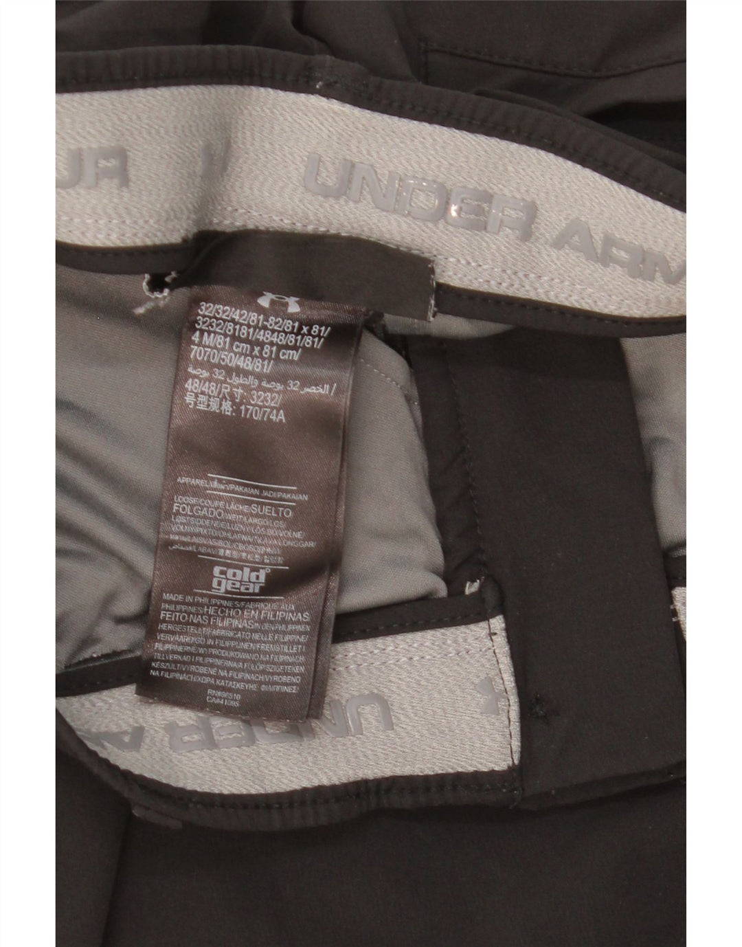 Under Armour Pantalones chinos ajustados Cold Gear para mujer W30 L30 Poliéster negro