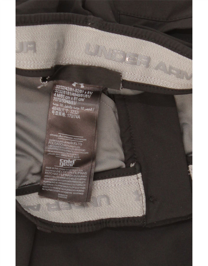 Under Armour Pantalones chinos ajustados Cold Gear para mujer W30 L30 Poliéster negro