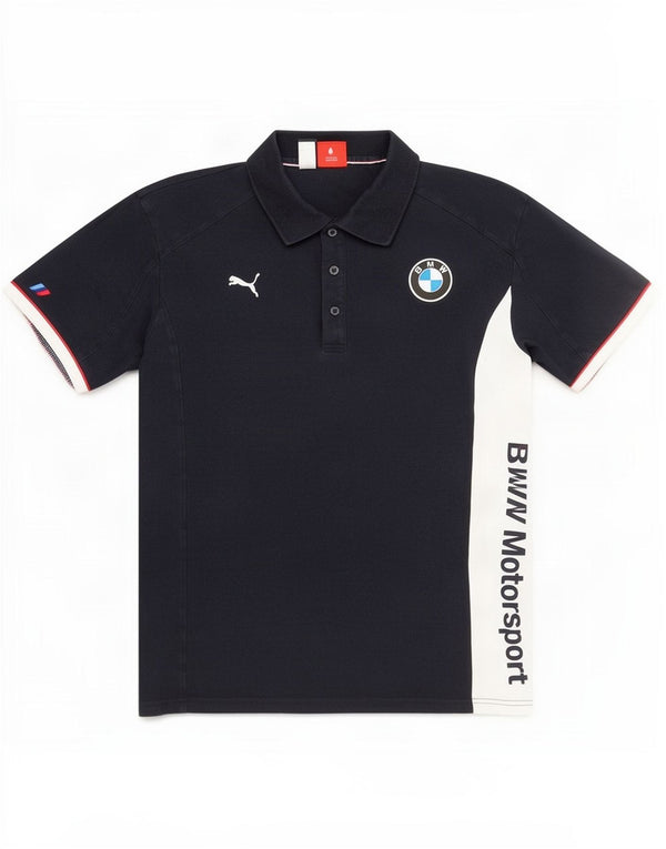 Puma Mens BMW Motorsport Graphic Polo Shirt 2XL Azul Marino Colorblock