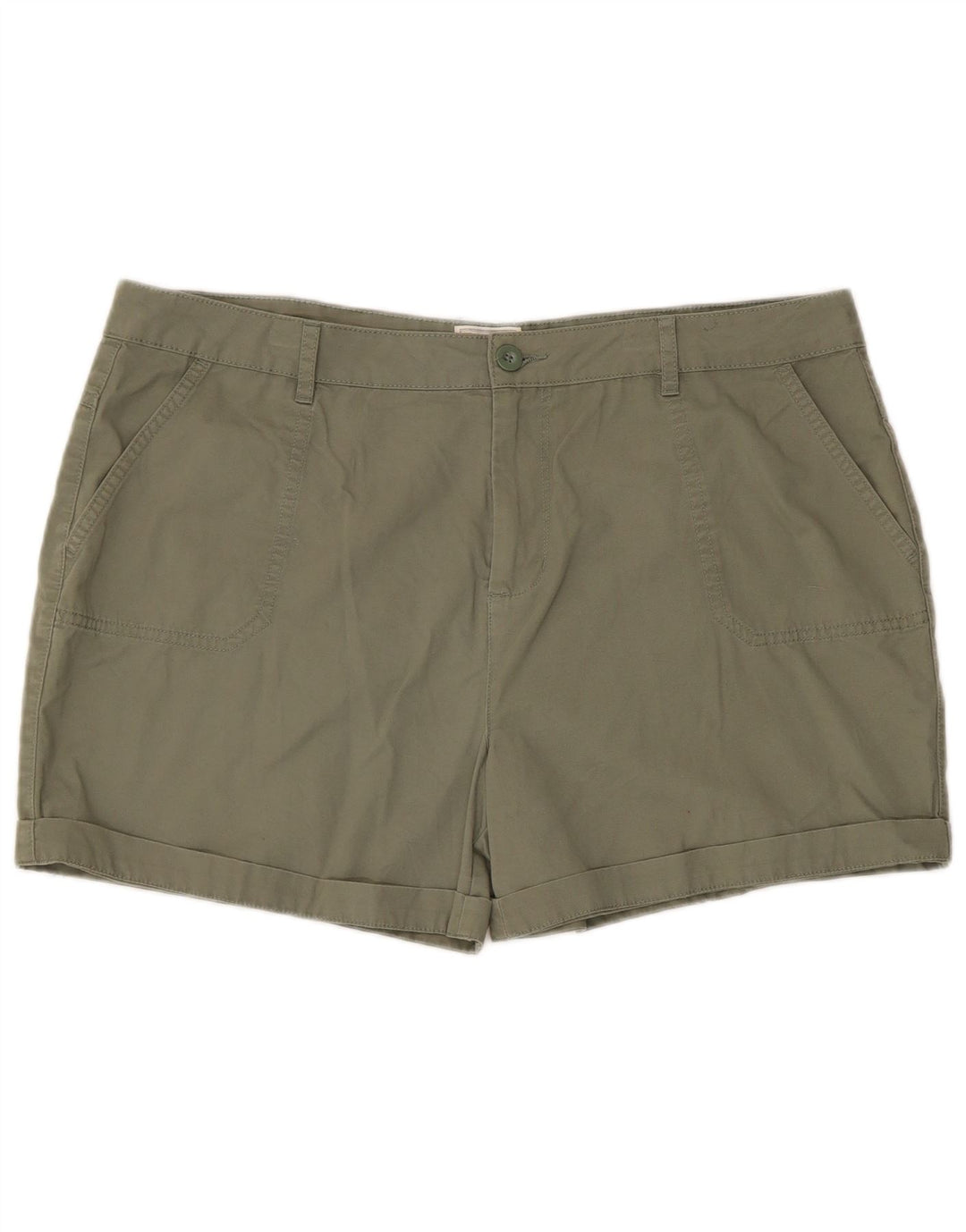 Pantalones cortos cargo para mujer Mountain Warehouse W38 XL Algodón caqui