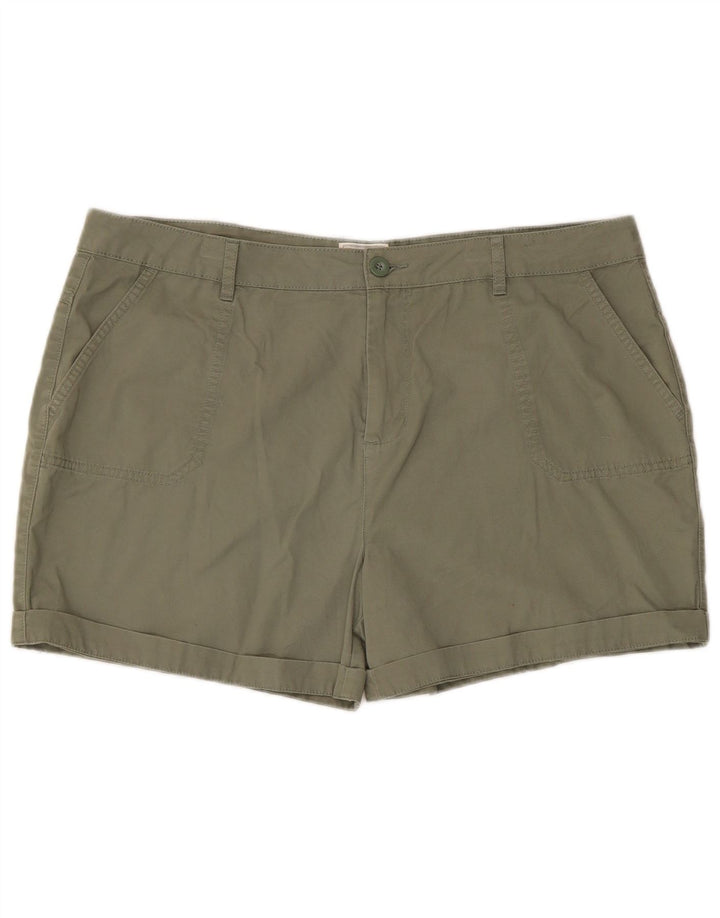 Pantalones cortos cargo para mujer Mountain Warehouse W38 XL Algodón caqui