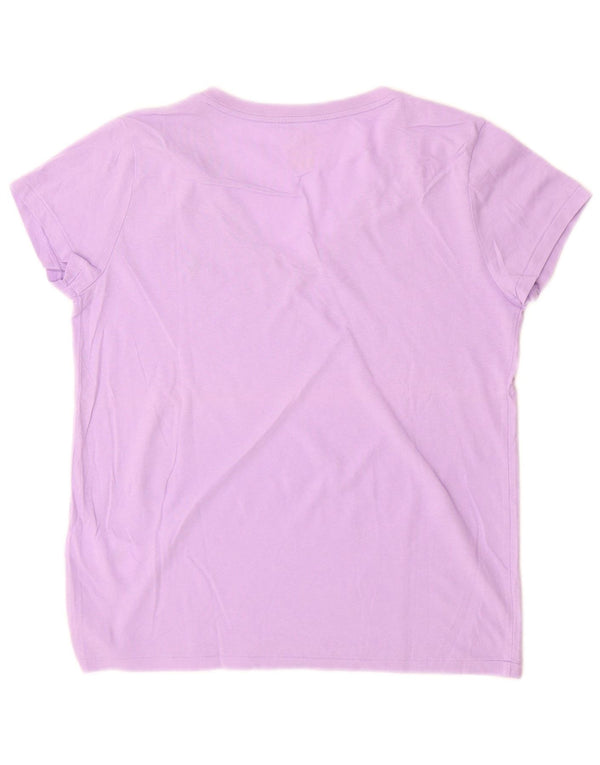 POLO RALPH LAUREN Camiseta para mujer Top UK 10 Small Purple Cotton