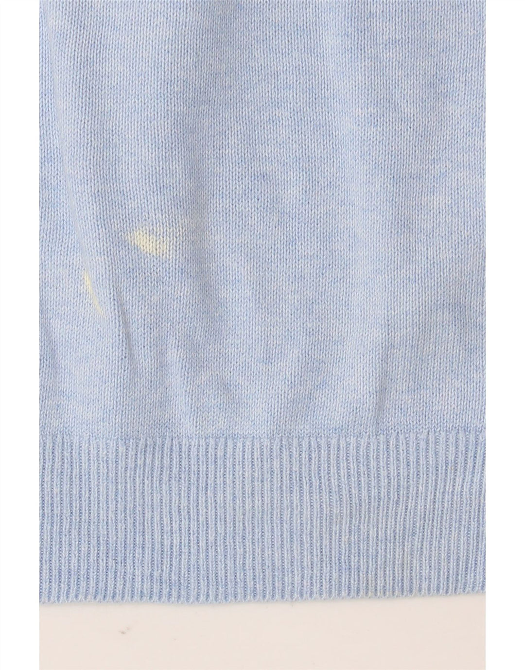 Marks & Spencer Jersey con cuello en V para hombre, talla grande, algodón azul