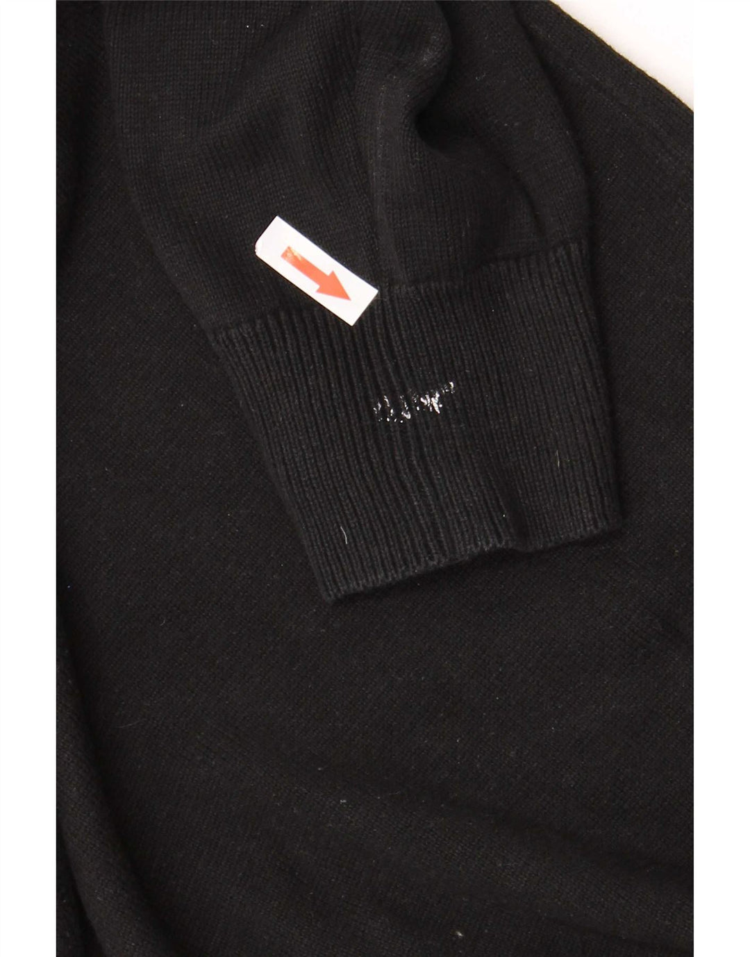 Lyle & Scott Jersey con cuello y cremallera para hombre, talla grande, algodón negro