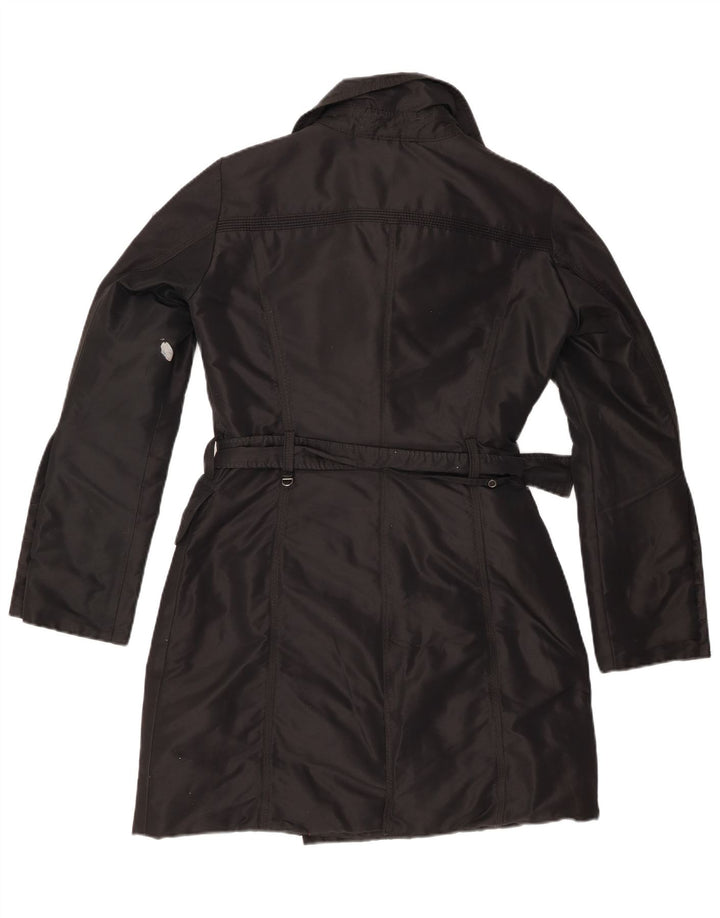 PEUTEREY Abrigo cruzado para mujer IT 40 Small Poliéster negro