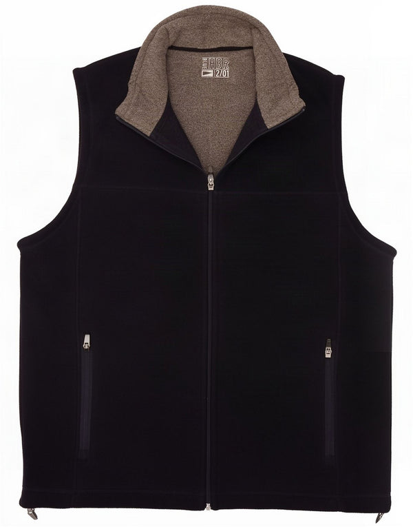 Marks & Spencer Chaleco polar para hombre ES 38 Medio Azul marino Poliéster