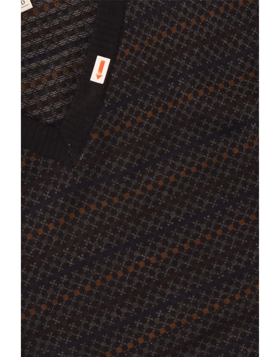 THOMAS LLOYD Jersey con cuello en V para hombre IT 48 Medium Azul marino a rayas