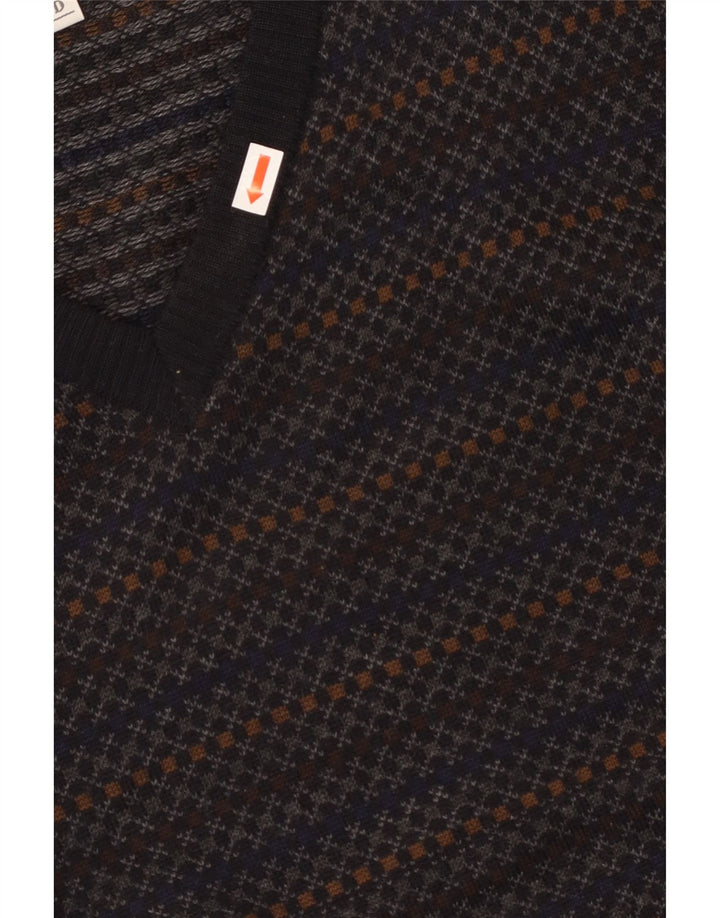 THOMAS LLOYD Jersey con cuello en V para hombre IT 48 Medium Azul marino a rayas