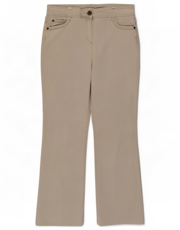 Marks & Spencer Pantalones casuales con corte de bota para mujer UK 44 Medium W32 L27 Beige