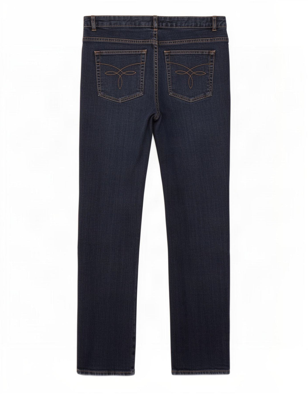 Chaps Jeans rectos para mujer US 12 grande W36 L32 azul marino algodón