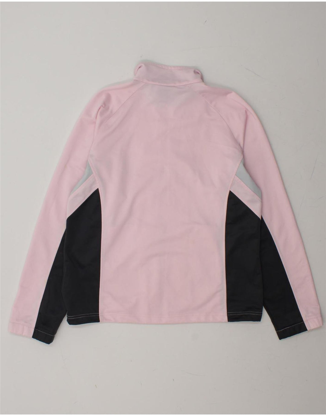 DIADORA Womens Tracksuit Top Jacket UK 14 Medium Pink Colourblock