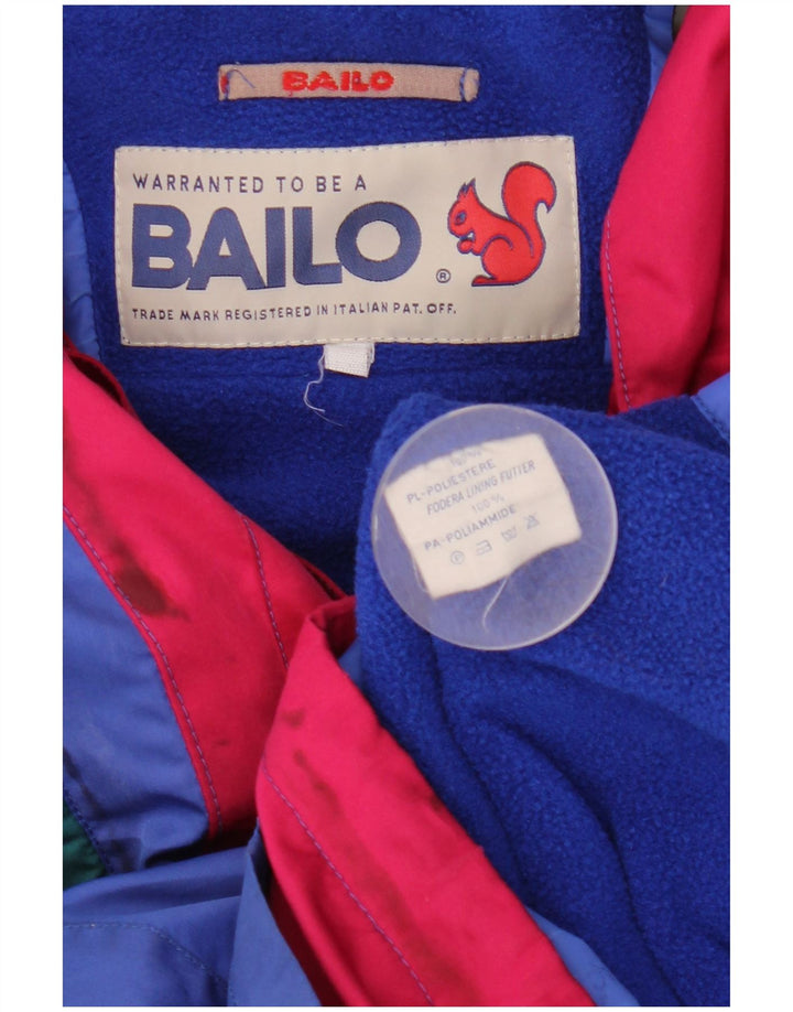 Bailo Chaqueta de esquí anorak con capucha para hombre UK 36 Small Multicolor Colorblock