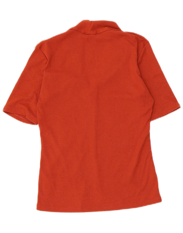 Zara Mujer Blusa Top UK 8 Small Naranja