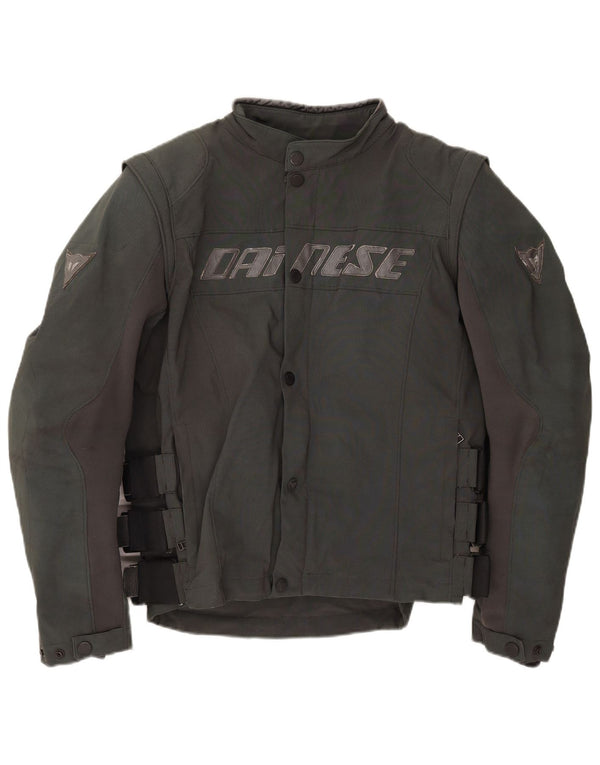 Dainese Mens Graphic Racer Jacket IT 52 Large Gris Colorblock Nylon