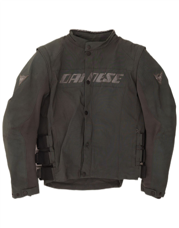 Dainese Mens Graphic Racer Jacket IT 52 Large Gris Colorblock Nylon