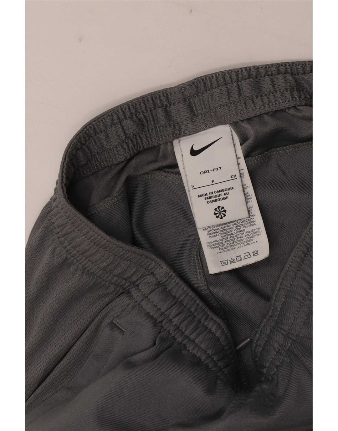 Nike Pantalones De Chándal Dri Fit Para Hombre Poliéster Color Block Gris Pequeño