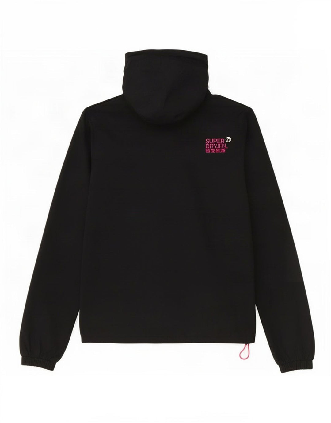 Superdry Chaqueta Cortavientos Con Capucha Para Mujer UK 46 Grande Poliéster Negro