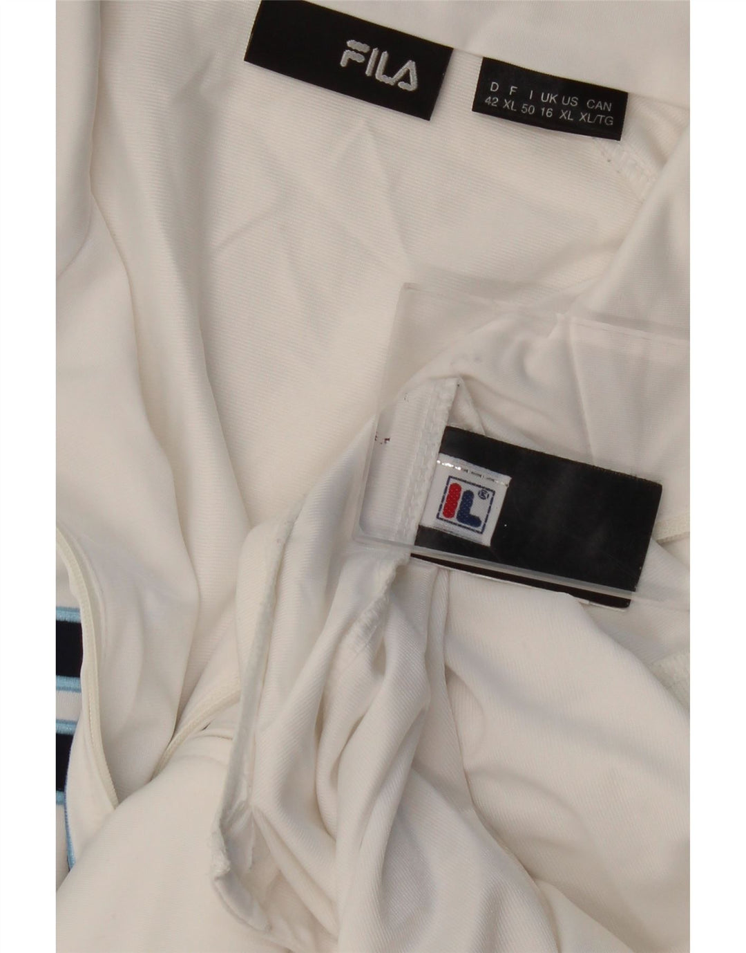 Fila - Chaqueta de chándal gráfica para mujer, talla 40, color blanco