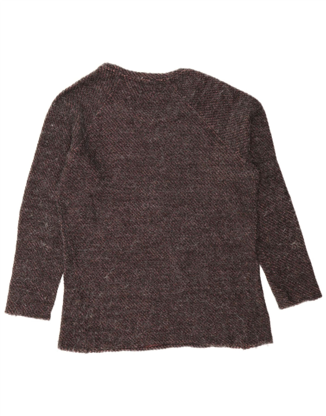 Zara Hombre Jersey Cuello Barco Jersey Acrílico Rayas Gris Medio