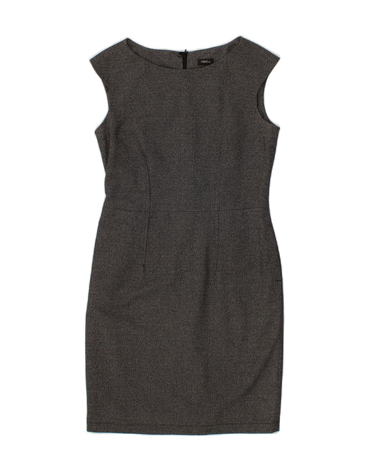 NEXT Womens Sleeveless Sheath Dress UK 12 Medium Grey Vintage Next and Second-Hand Next from Messina Hembry 