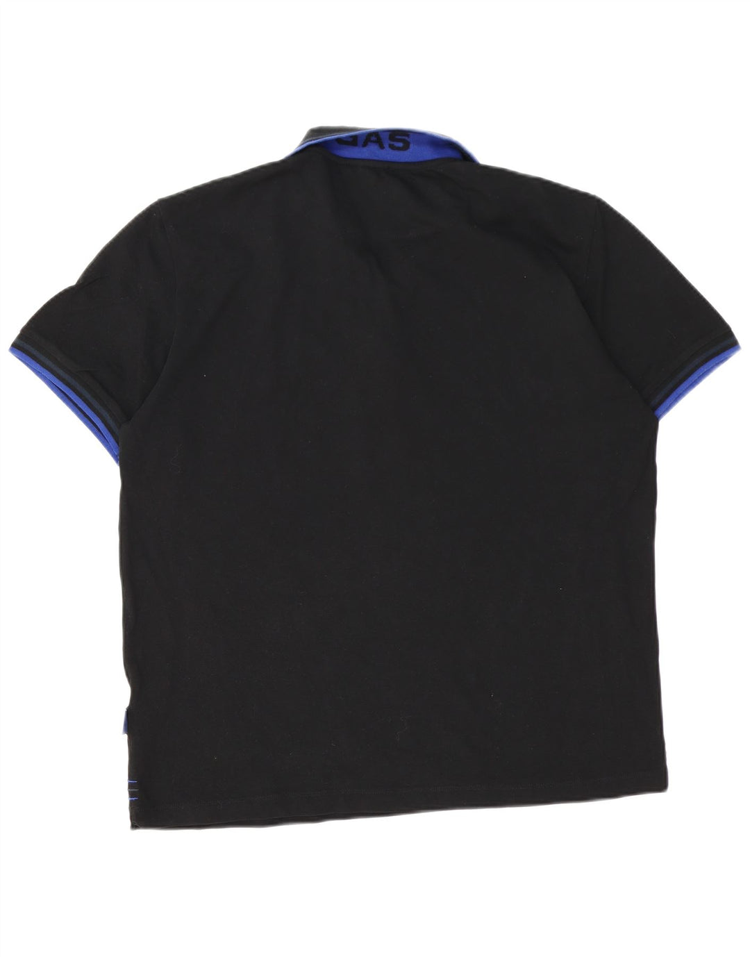Polo Gas Hombre 3XL Algodón Negro
