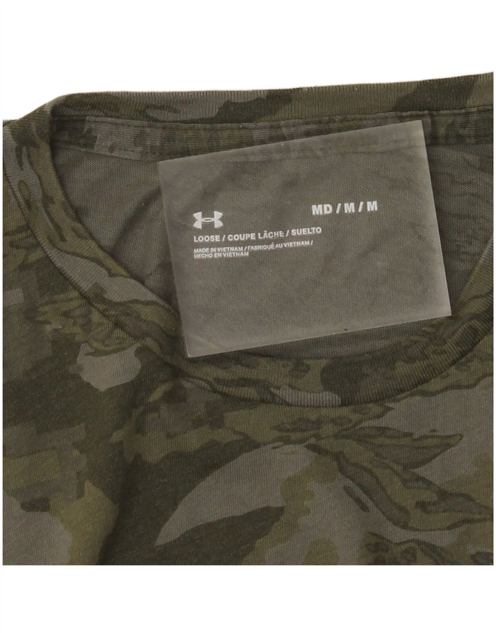Camiseta Under Armour Hombre Top Medium Verde Camuflaje