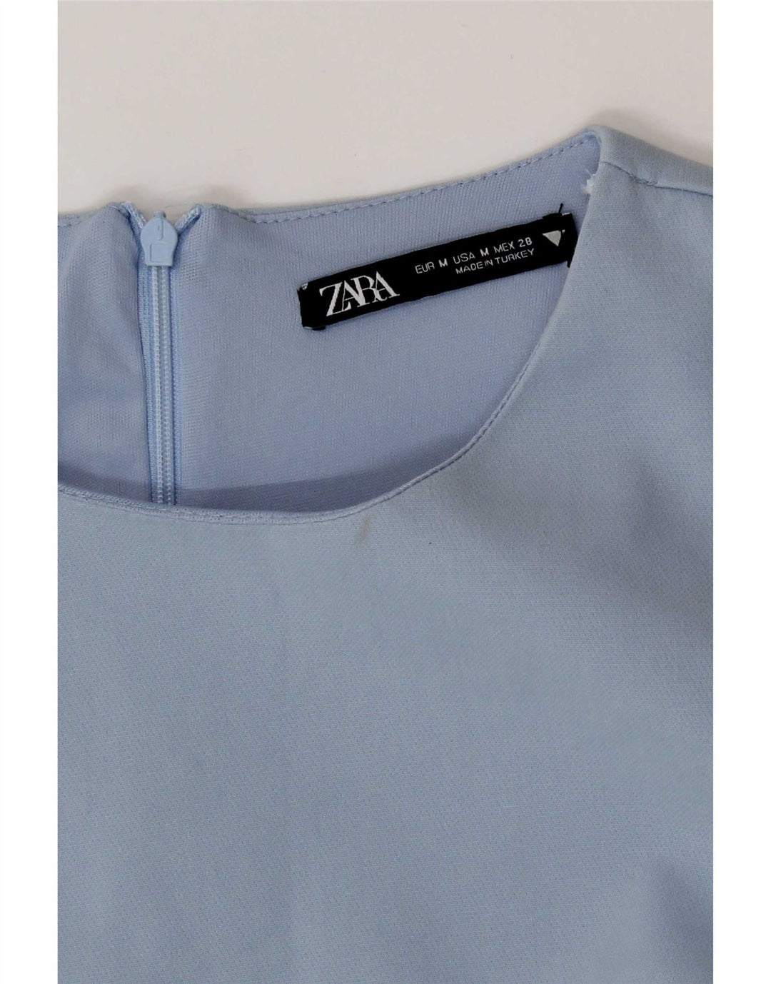 Zara Mujer Mono Corto UK 42 Poliéster Azul Medio