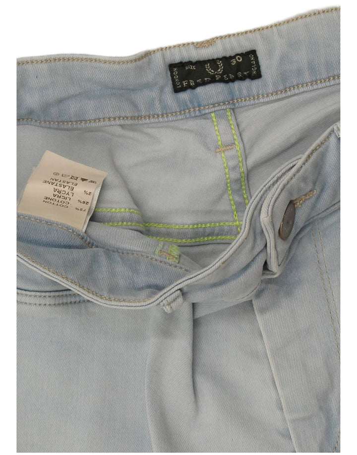 Fred Perry Vaqueros Pitillo Mujer W30 L30 Algodón Azul